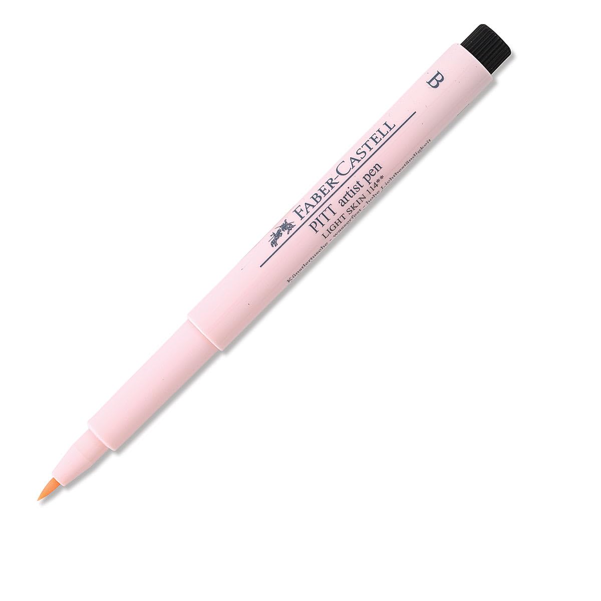 Faber-Castell Art & Graphic Pitt Artist Pen Brush India Ink, Pale Pink, Single, for Art, Craft, Drawing, Sketching, Home, School, University, Colouring