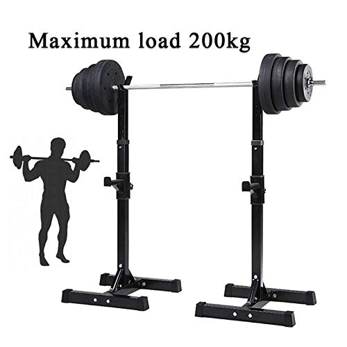 Rack Squat Réglable, Réglable en Hauteur (80-150 cm), Multifonction