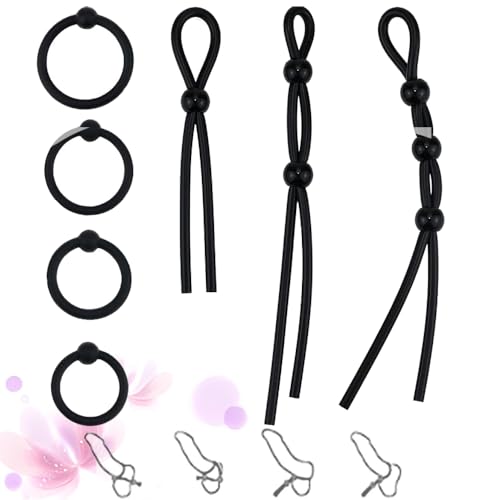 Set de 7 pièces en silicone HUNTVE pour hommes anti irritation et confortable pour le sport
