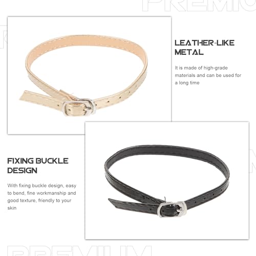 Image of 2 Pairs High Heels Strappy Shoes High Heel Accessory Leather Straps Sandal Bands High Heels Belts Shoes Pumps Bungee Imitation Leather Shoe Clip Miss Dual Purpose
