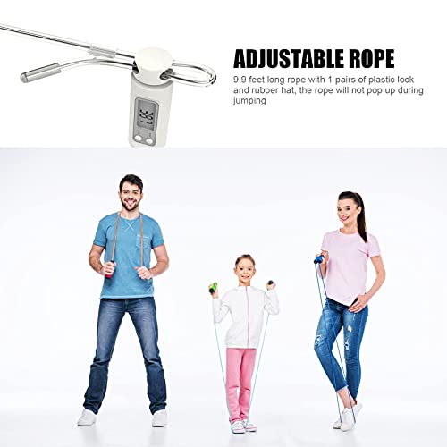 Jump Rope With Calorie Counter - 9.9Ft Digital Weighted Skipping Ropes For Women Men Adult Adjustable Cordless Counting Jumping Rope For Fitness Exercise Workout (Blue) #TOP6