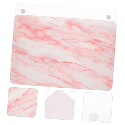 Funda para Macbook Air resistente de plástico con diseño de mármol para portátil 4