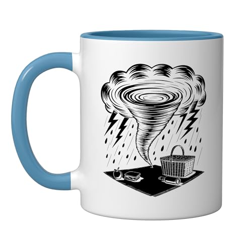Meteorologist Doppler Radar Screen Art Obsession Loop Nws Ceramic Mug, Blue/White