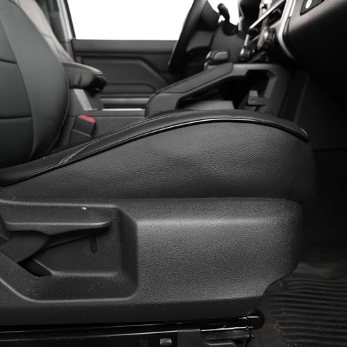 Image of EKR Custom Fit Tacoma Front Car Seat Covers for Toyota Tacoma (Petrol & Hybrid) 2024 2025 2026 Double cab SR /SR5 /TRD Sport /TRD Off-Road /Limited - Front Row Only,Faux Leather(Black)