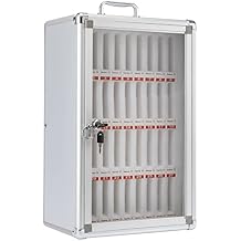 36 Slots Wall Mounted Cell Phones Storage Cabinet Cell Phone Locker for Factories, Meeting Rooms, Mobile Phone Repair Shops, School