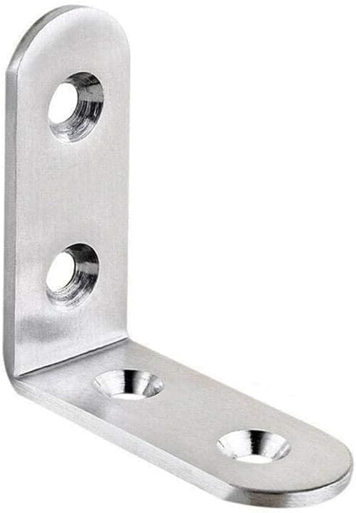 XIAOBAN1 pcs Metal L Shape Right Angle Bracket With Steel For Table 4 Sizes Joint Support Brace Corner Shelf Optional