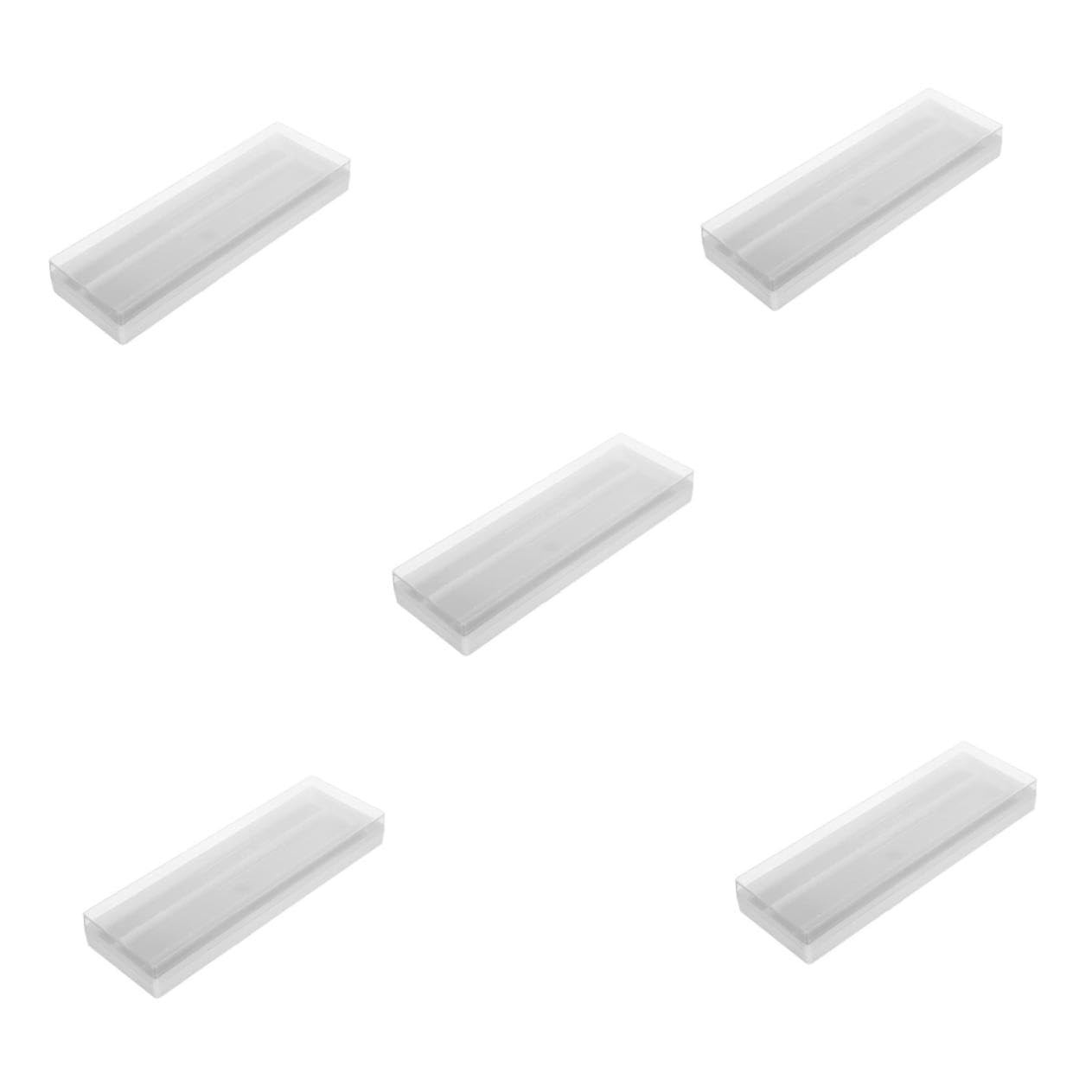 PRETYZOOM Lot De 5 Lames De Microscope Rectangulaires en Verre Transparent Support D'Expédition pour Mini Lames De Microscope De Laboratoire Transparent - Laboratoire
