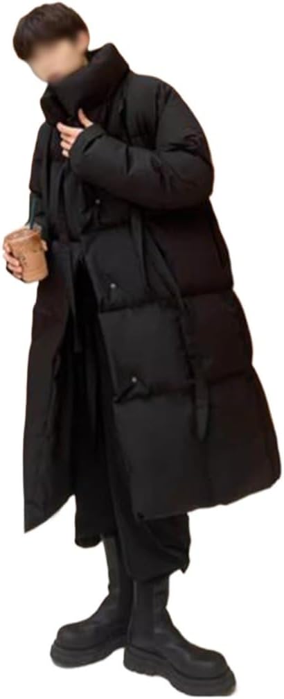 VIDI Casual Down Jacket Winter Thick Medium And Long Men's Warm Cotton Coat