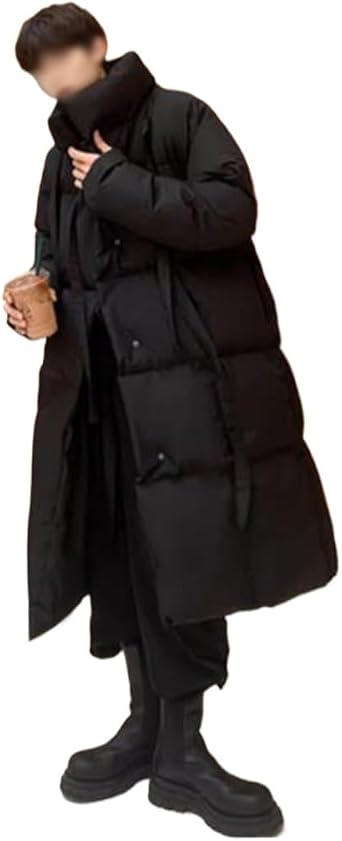 Casual Down Jacket Winter Thick Medium And Long Mens Warm Cotton Coat