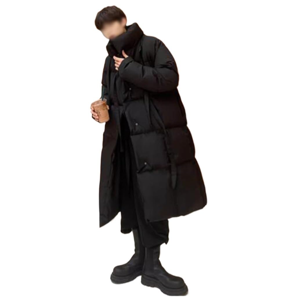 Casual Down Jacket Winter Thick Medium And Long Mens Warm Cotton Coat