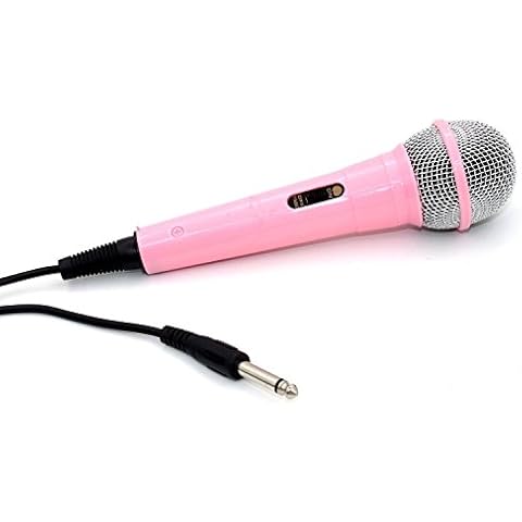 ZRAMO Pink Color Microphone for Kids Karaoke Dynamic Microphone for Kids Sing Machine-Works with The Costco Frozen Machine Cover