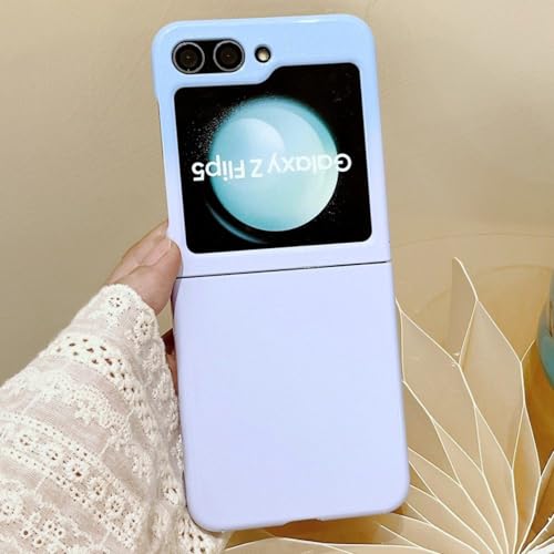 Coque Samsung Galaxy Z Flip 5 antichoc bleu étui pliant PC dur ZFlip4 ZFlip3