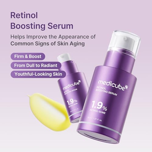 medicube Retinol Boosting Serum | Intensive Firming, Hydration & Plumping Care with Retinol, Peptides & Vitamins | Pore-Refining, Smooth Radiant Skin | Korean Skincare, 1.01 fl. oz - Image 3