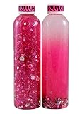 8oz Calming/Fidget/Time-Out Bottle - Hot Pink Party