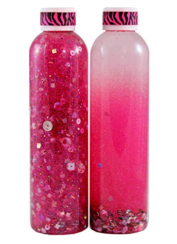 8oz Calming Glitter Bottle - Hot Pink Party