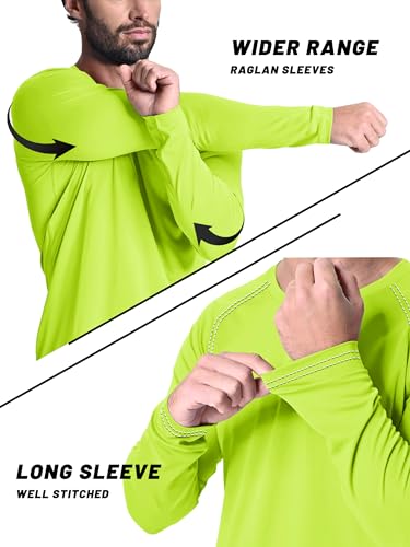 KEFITEVD Men's UV Sun Protection UPF 50+ Shirts Long Sleeve Rash Guard Workout Quick Dry Shirt for Hiking Fishing Swimming3