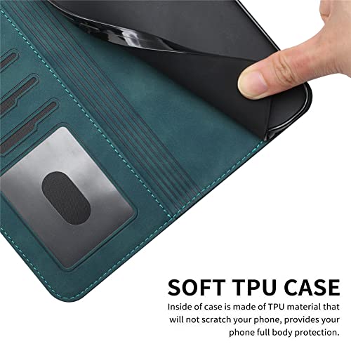 Étui portefeuille iPhone 25 Pro en cuir vert pour simplifier vos déplacements