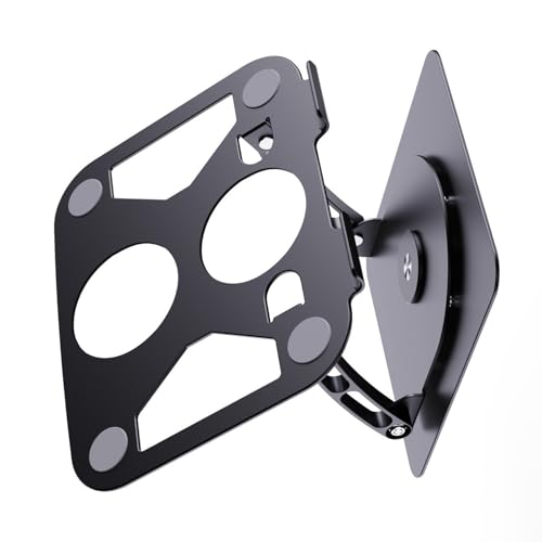carotoe Soporte portátil para laptop con base giratoria de 360°, alturas y ángulos ajustables, soporte de metal para una visualización cómoda