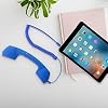 CM Vintage Retro Telephone Handset Cell Phone Receiver MIC Microphone for Cellphone Smartphone, 3.5 mm Socket (Blue)