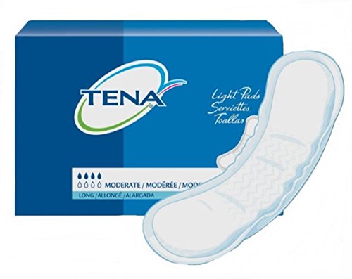 SCA Personal Care TENA Moderate Absorbency Long Pad - Case of 180