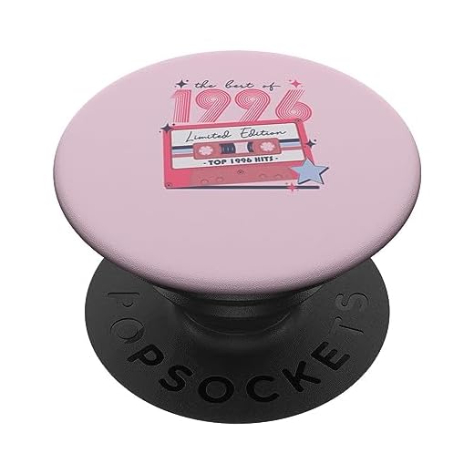 Regalos retro de cumpleaños vintage de 1996 para mujer de los años 70 y 80 discoteca PopSockets PopGrip Intercambiable