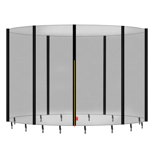 Baunsal® Trampolin Sicherheitsnetz Ø 244 cm (JS+EXD-M) für 6 Netzstangen Netzhöhe 180 cm...