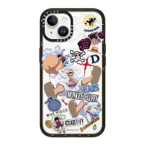 CASETiFY MagSafe ΉCpNg iPhone 14 P[X [MILKi (4x MIL-STD-810G) / 2.5m̗NA / One Piece ] - NA ubN - Luffy Gears Evolu