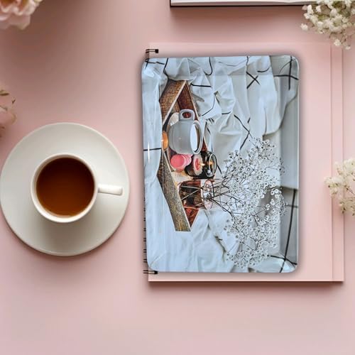 Image of Printed Rectangular Melamine Serving Tray| Tray for Serving Tea, Coffee, Snacks | Break Resistant| Double Laminated | Multi-use | Easy to Clean| | Tray Set of 3 (Small, Medium, Large)(Candle Tea)