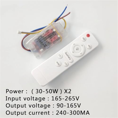 Transformateur LED dimmable (30-50W) x2 à courant continu avec télécommande infrarouge - 2