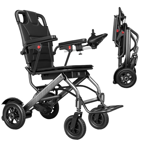 silla de ruedas eléctrica plegable ligera (13.8kg) silla ruedas electrica plegable automática todo terreno para personas mayores electric wheelchair Aprobación De Aerolíneas
