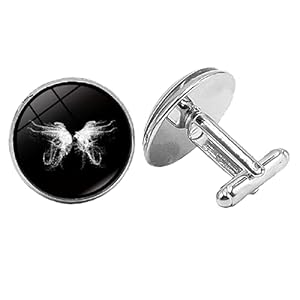 Heren Manchetknopen Angel Wings Glas Convex Viking Nordic Wolf Charm Heren Gift 1 Bestellen