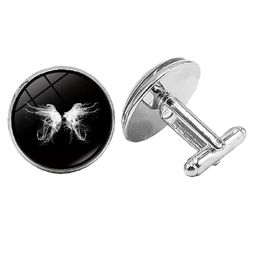 Heren Manchetknopen Angel Wings Glas Convex Viking Nordic Wolf Charm Heren Gift 1 Bestellen