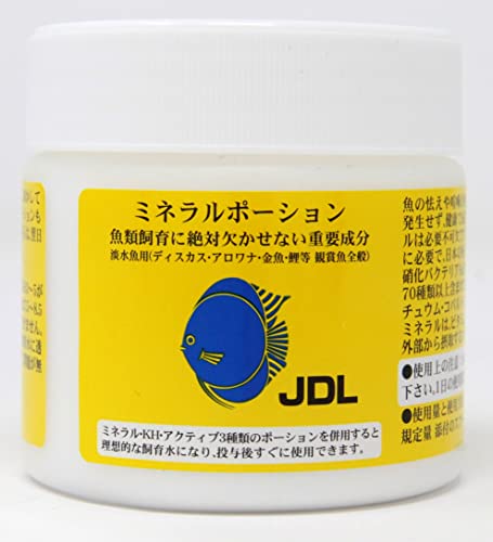 JDL ミネラルポーション 魚類飼育欠かせないミネラル ディスカス 大型魚 金魚 熱帯魚等に最適(淡水用) (200g)