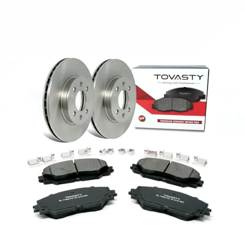 [Front] TOVASTY Brake Pads and Rotors Kit for Blue Bird