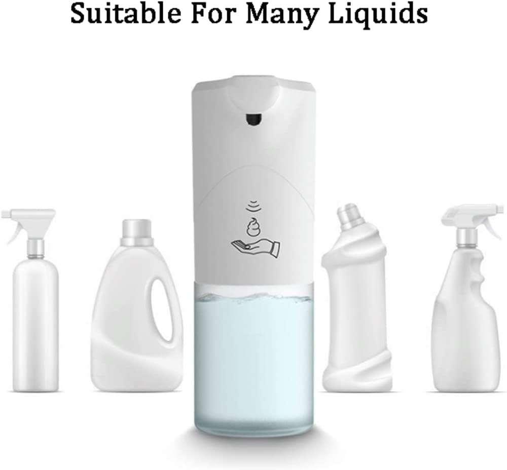 Large Capacity Automatic Soap Dispenser Rechargeable Touchless Liquid Dispensers Smart Sensor Soap Pump 330ml/11.2oz Kitchen Lotion Bottle Lotion Bottle (2)