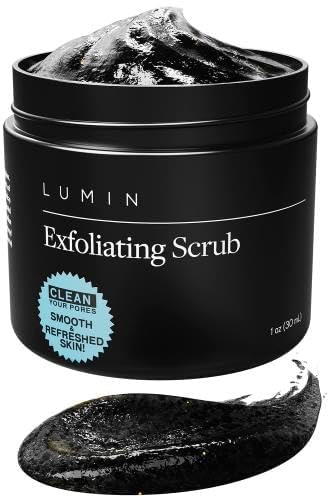 Lumin Mens Face Scrub, Charcoal Face Scrub Men, Face Cleanser For Men, Mens Exfoliating Face Scrub, Facial Scrub Men, Exfoliating Face Wash Men, Face Exfoliator Men, Pre Shave Scrub #TOP5