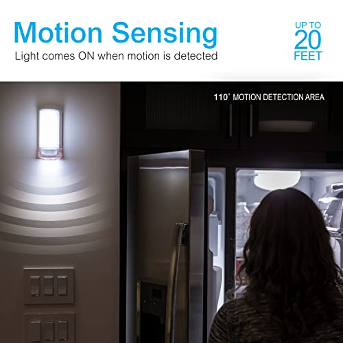 Ge Wireless Led Wall Sconce, Motion Sensing, Manual On/Off, Warm White Light, Battery Operated, No Wiring Needed, Easy To Install, Perfect For Entry, Stairs, Hallway, Closet, Basement, 17455 #TOP2