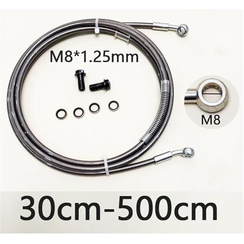 Flexible de frein tressé 250cm pour résoudre le manque de pression moto M8 - 6