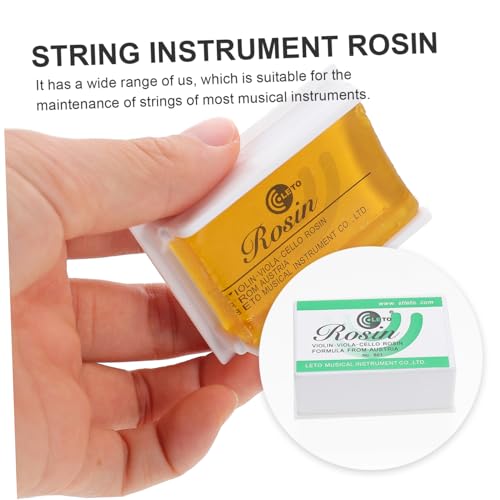 Abaodam 6 Peças De Resina De Violino Baixo Baixo Colofónia Viola Colofónia Sem Poeira Breu Slat Pain
