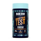 Blue Star Nutraceuticals Status - Natural Testosterone Support, Helps Increase Testosterone Levels & Muscle Strength, Clinically Researched Ingredients, 90 Veggie Caps, 30 Day Supply (NPN 80083809)