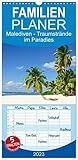 Malediven - Traumstrände im Paradies (Wandkalender 2023, 21 cm x 45 cm, hoch) Monatskalender