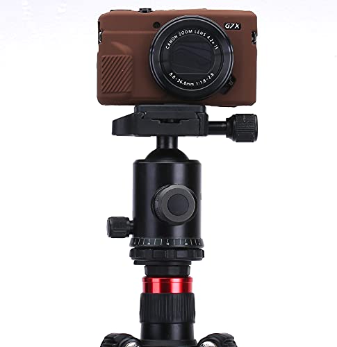 Funda de silicona para Canon G7X y G7X Mark II color café miniatura 7