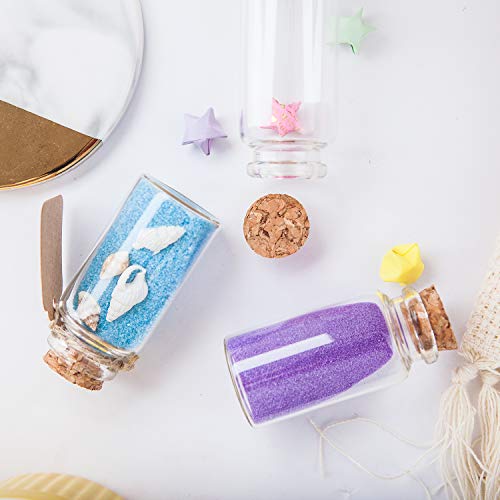 64Pcs 30Ml Cork Stoppers Glass Bottles, Small Jars With Personalized Label Tags And String, Mini Bottles Of Candy, Wedding Favors For Guests, Set Of 64 #TOP5