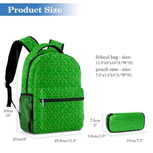 Sac à dos et trousse géométrique pour les journées de cours - 2