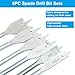 ISDVBUY 6pcs Spade Drill Bits, Heavy Duty Hex Shank Hole Cutter Titanium Coating Carbon Steel, Sturdy Paddle Bits for Woodworking DIY Enthusiasts
