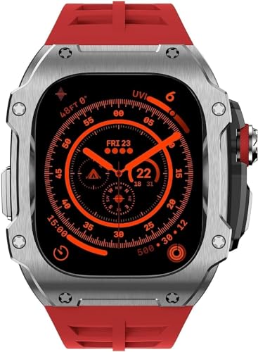 Kit de modificación de lujo en acero inoxidable para Apple Watch Ultra 8 de 49 mm 4