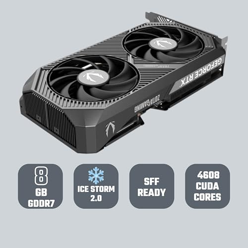 Image of ZOTAC Gaming Geforce RTX 5060 Ti Twin Edge Graphics Card - Black | 8 GB | DLSS 4 | GDDR7 | Icestorm 2.0 Advanced Cooling | Dual Fan | ZT-B50610E-10M | Only Graphics Card with 5 Year Warranty