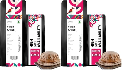 Image of TWF Virgin Khapli Wheat Flour | 5 Kg | High Protein & Fiber | Stone Ground | Low GI of 39 | Emmer Atta | Diabetic Friendly | Easy Digestion | No Blending - 100% Virgin Khapli Atta (Pack of 2)