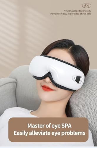 Image of Full Body Wireless Neck Massager with Heat vibrating machine with bluetooth music rechargeable (Eye Massager)