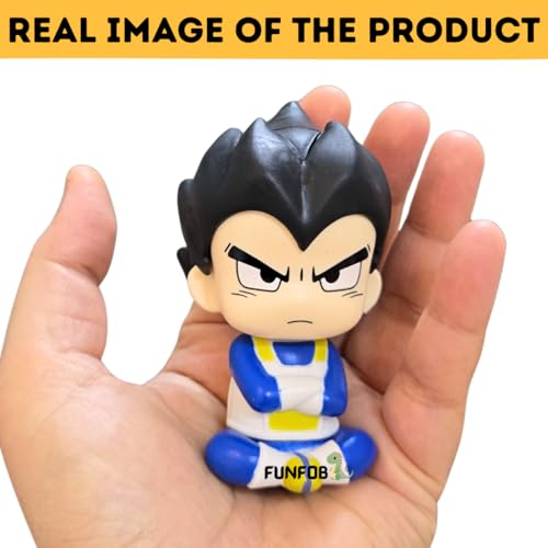 Image of FUNFOB Vegata Action Figure Mini Size Height -8.5cm Collectible PVC Multicolour | Vegeta -Look up